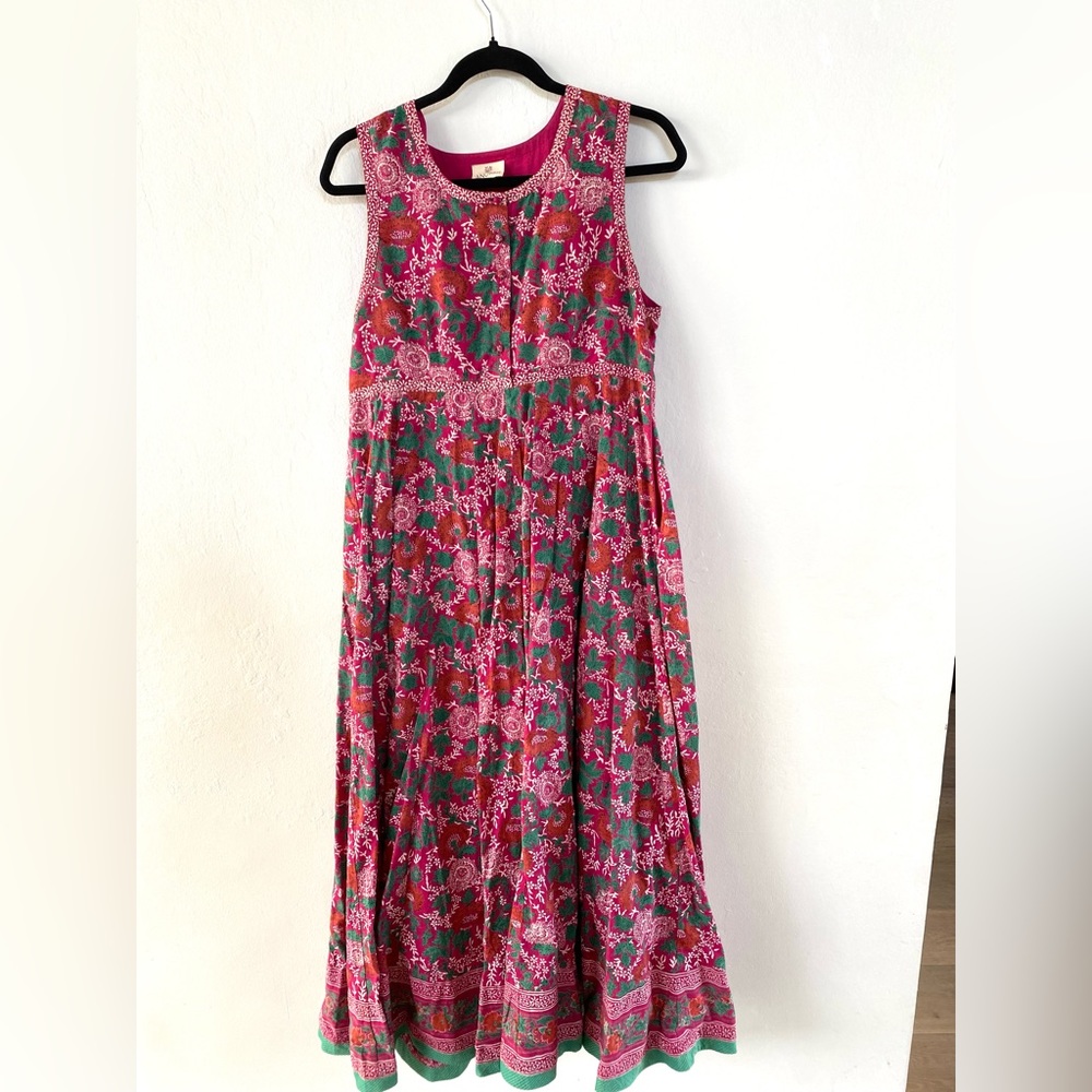 Anokhi cotton sleeveless dress